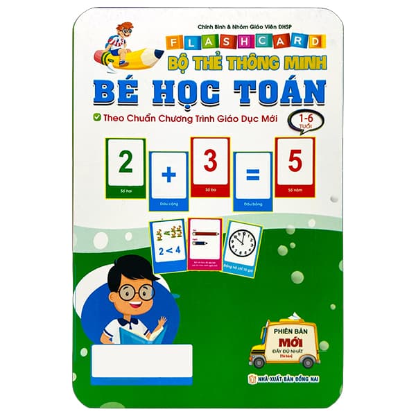 Sách Flashcard - Bộ Thẻ Thông Minh - Bé Học Toán (1-6 Tuổi) (Tái Bản 202 - Bình