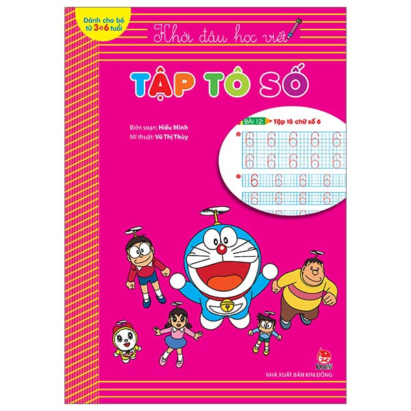 Sách Khởi Đầu Học Viết - Tập Tô Số (Tái Bản 2024) - Hiếu Minh