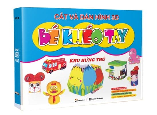 Sách Bé Khéo Tay - Cắt Và Dán Hình 3D - Khu Hứng Thú - PandaBooks