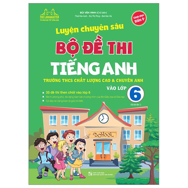 Sách Luyện Chuyên Sâu Bộ Đề Thi Tiếng Anh Vào Lớp 6 - Bùi Văn Vinh