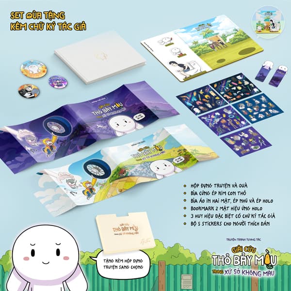 Truyện Tranh Truyện Tranh Tương Tác - Giải Cứu Thỏ Bảy Màu Trong Xứ S - Huỳnh Thái Ngọc