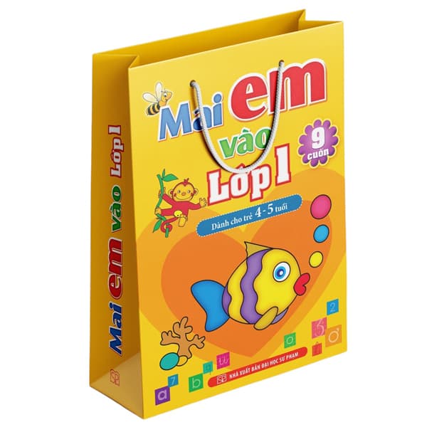 Sách Bộ Sách Mai Em Vào Lớp 1 - Dành Cho Trẻ 4-5 Tuổi (Túi 9 Cuốn) (Tái - Lê Hồng Mai