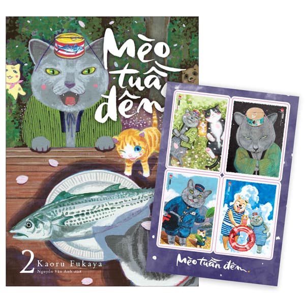 Truyện Tranh Mèo Tuần Đêm - Tập 2 - Tặng Kèm Set Postcard - Kaoru Fukaya