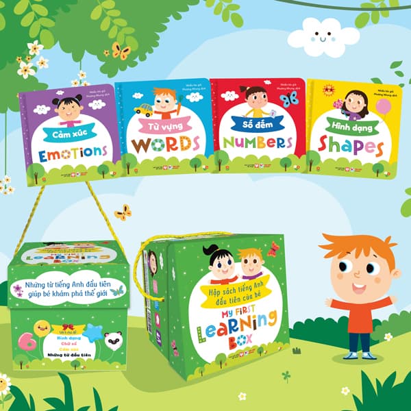 Sách Boxset Sách Tiếng Anh Đầu Tiên Của Bé - My First Learning Box (Hộp 4 - Léa