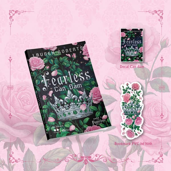 Sách Can Đảm - Fearless - Tặng Kèm Bookmark Hoa Hồng + Decal 7 Màu - Lauren Roberts