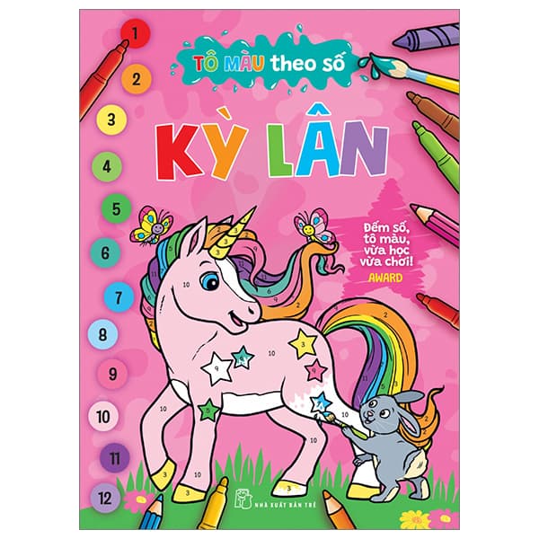 Sách Tô Màu Theo Số - Kỳ Lân - Theo Theobald