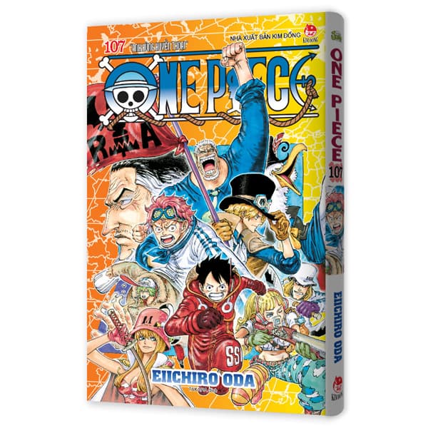 Truyện Tranh One Piece - Tập 107 - “Anh Hùng Huyền Thoại” - Bản Bìa Áo - Eiichiro Oda