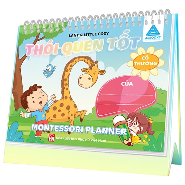 Sách Montessori Planner - Thói Quen Tốt Có Thưởng - Lant
