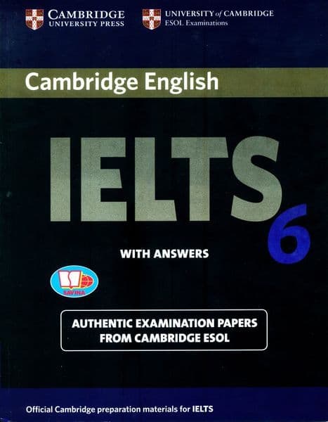 Sách Cambridge IELTS 6 With Answers (Savina) (Không Kèm Audio)