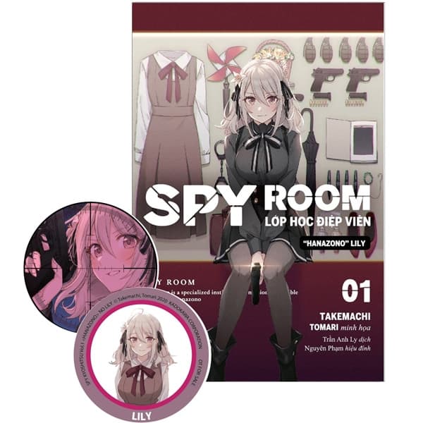 Sách SPY ROOM - Lớp Học Điệp Viên - Tập 1: Hanazono Lily - Tặng Kèm Bookm - Takemachi