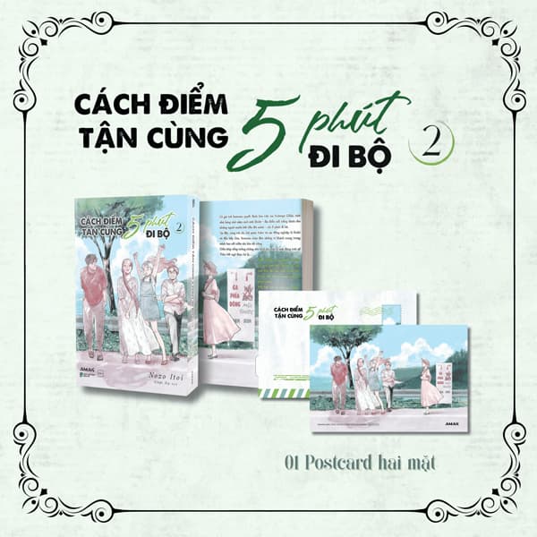 Truyện Tranh Cách Điểm Tận Cùng 5 Phút Đi Bộ - Tập 2 - Tặng Kèm Postc - Di Di