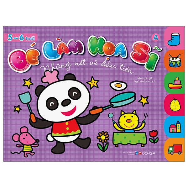Sách Bé Làm Họa Sĩ - Những Nét Vẽ Đầu Tiên - 5~6 Tuổi - Tập A