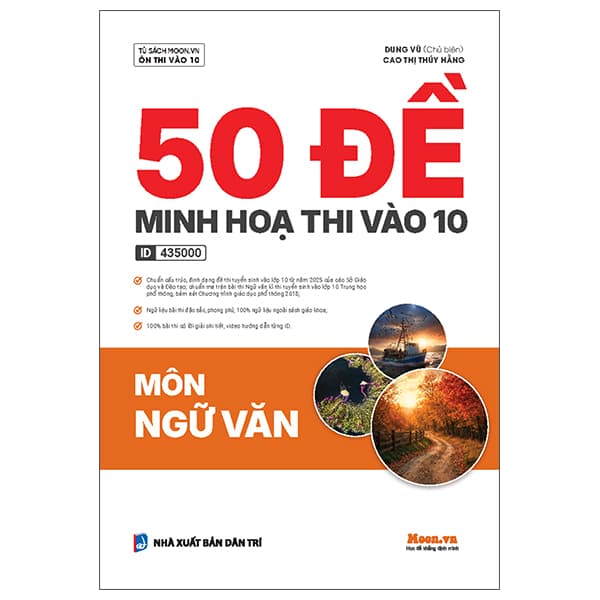 Sách 50 Đề Minh Hoạ Thi Vào 10 - Môn Ngữ Văn - Vũ Dung