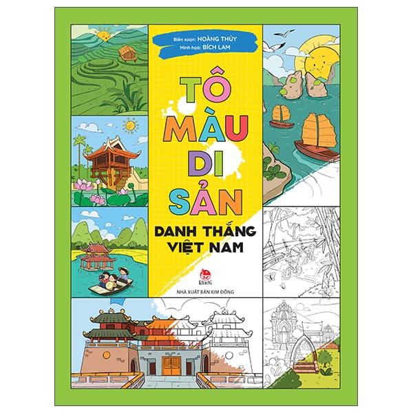 Sách Tô Màu Di Sản - Danh Thắng Việt Nam - Hoàng Thủy