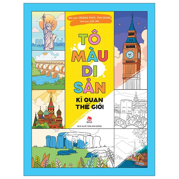 Sách Tô Màu Di Sản - Kì Quan Thế Giới - Hoàng Thủy