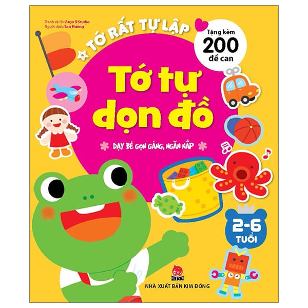 Sách Tớ Rất Tự Lập - Tớ Tự Dọn Đồ - Dạy Bé Gọn Gàng, Ngăn Nắ - Argo 9 Studio