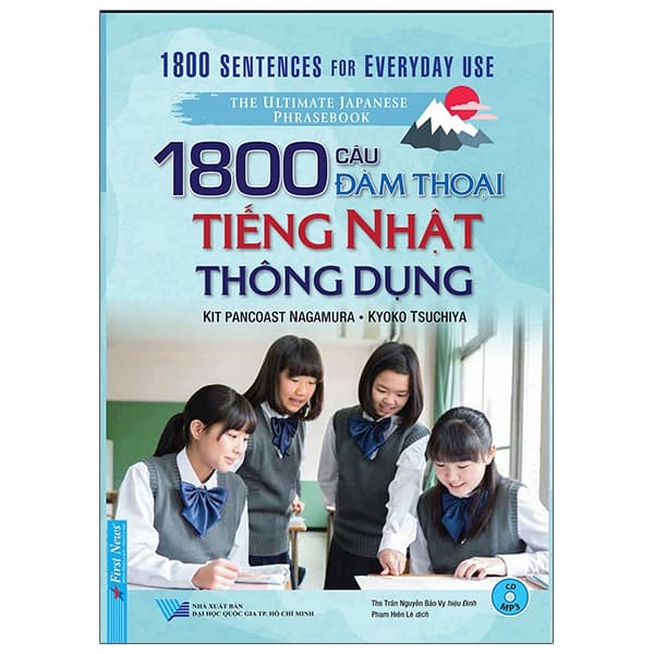 Sách 1800 Câu Đàm Thoại Tiếng Nhật Thông Dụng - Kit Pancoast Nagamura