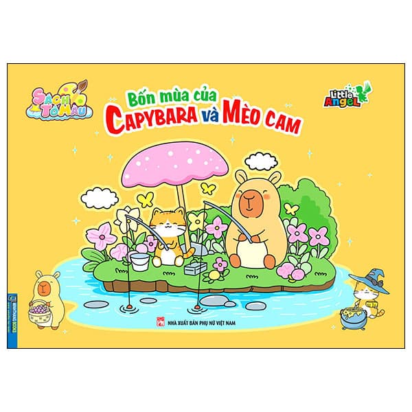 Sách Bốn Mùa Của Capybara Và Mèo Cam - Little Angel