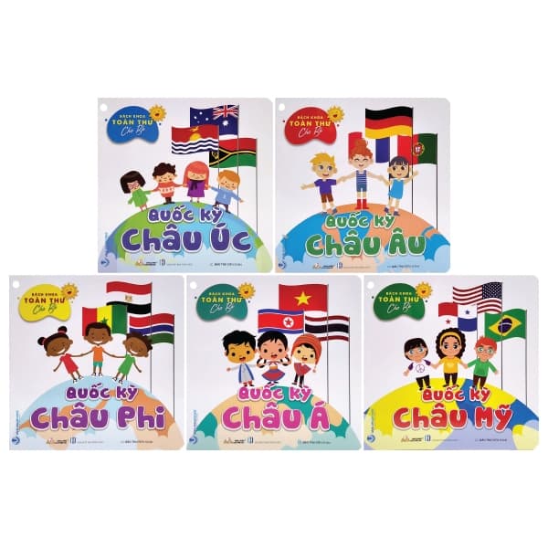 Sách Bách Khoa Toàn Thư Cho Bé - Quốc Kỳ (Bộ 5 Cuốn) (Tái Bản 2024) - Bảo Thư