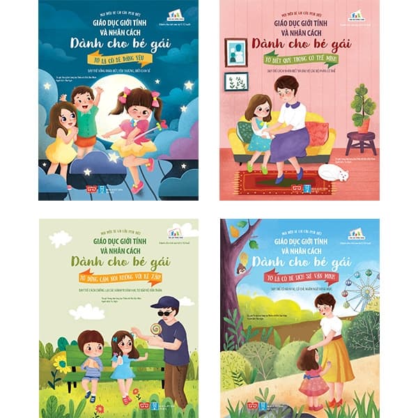 Sách Combo Giáo Dục Giới Tính Và Nhân Cách Dành Cho Bé Gái (Bộ 4 Cuốn) - Trung tâm Sáng tạo Thiếu nhi Mộc Đầu Nhân