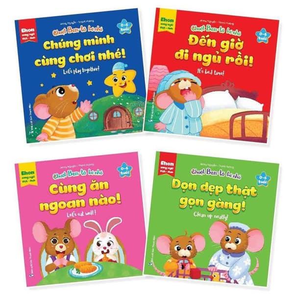 Sách Bộ Sách Ehon Song Ngữ Việt-Anh - Chuột Ben-Tô Bé Nhỏ - Dành Cho Tr� - Song Thành