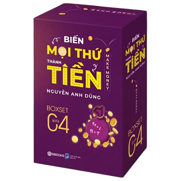 Sách Boxset Biến Mọi Thứ Thành Tiền (Hộp 4 Quyển) - Nguyễn Anh Dũng