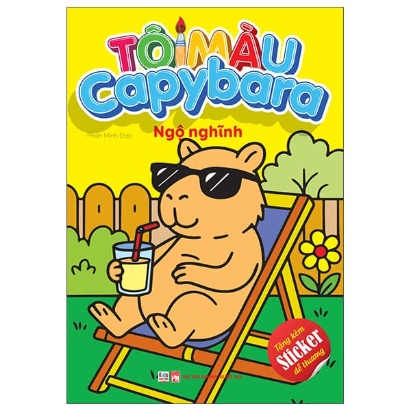Sách Tô Màu Capybara - Ngộ Nghĩnh - Phan Minh Đạo