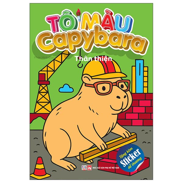 Sách Tô Màu Capybara - Thân Thiện - Phan Minh Đạo