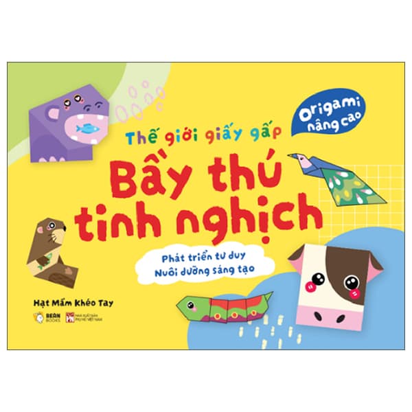 Sách Thế Giới Giấy Gấp - Origami Cho Bé - Bầy Thú Tinh Nghịch - Hạ
