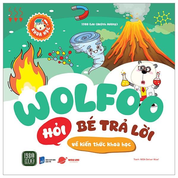 Sách Wolfoo Khoa Học - Wolfoo Hỏi Bé Trả Lời - Về Kiến Thức Khoa Học - 1980Edu