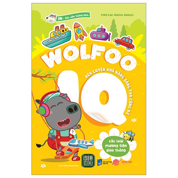 Sách Bóc Dán Thông Minh - Wolfoo IQ Rèn Luyện Khả Năng Sáng Tạo Cùng Bé - 1980Edu