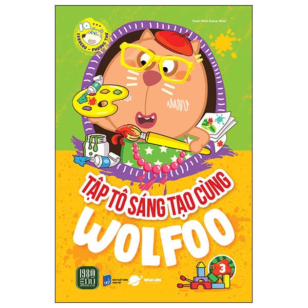 Sách Tập Tô Sáng Tạo Cùng Wolfoo - Tập 3 - 1980Edu