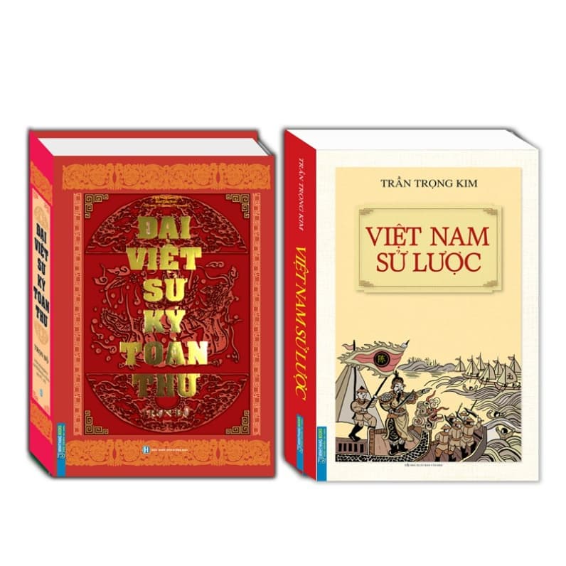 Bộ / Lẻ: 2 cuốn: Việt Nam Sử Lược (Bìa Cứng) + Đại Việt Sử Ký Toàn Thư (Quốc sử Việt Nam) - Nam Việt