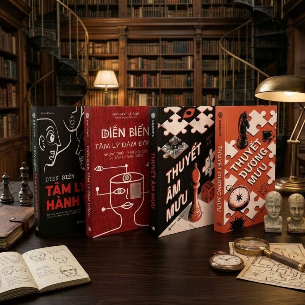 Combo 4 Sách: Thuyết Âm Mưu + Dương Dương Mưu + Diễn Biến Tâm Lý Đám Đông + Diễn Biến Tâm Lý Hành Vi - SBOOKS OFFICIAL - Dương Di