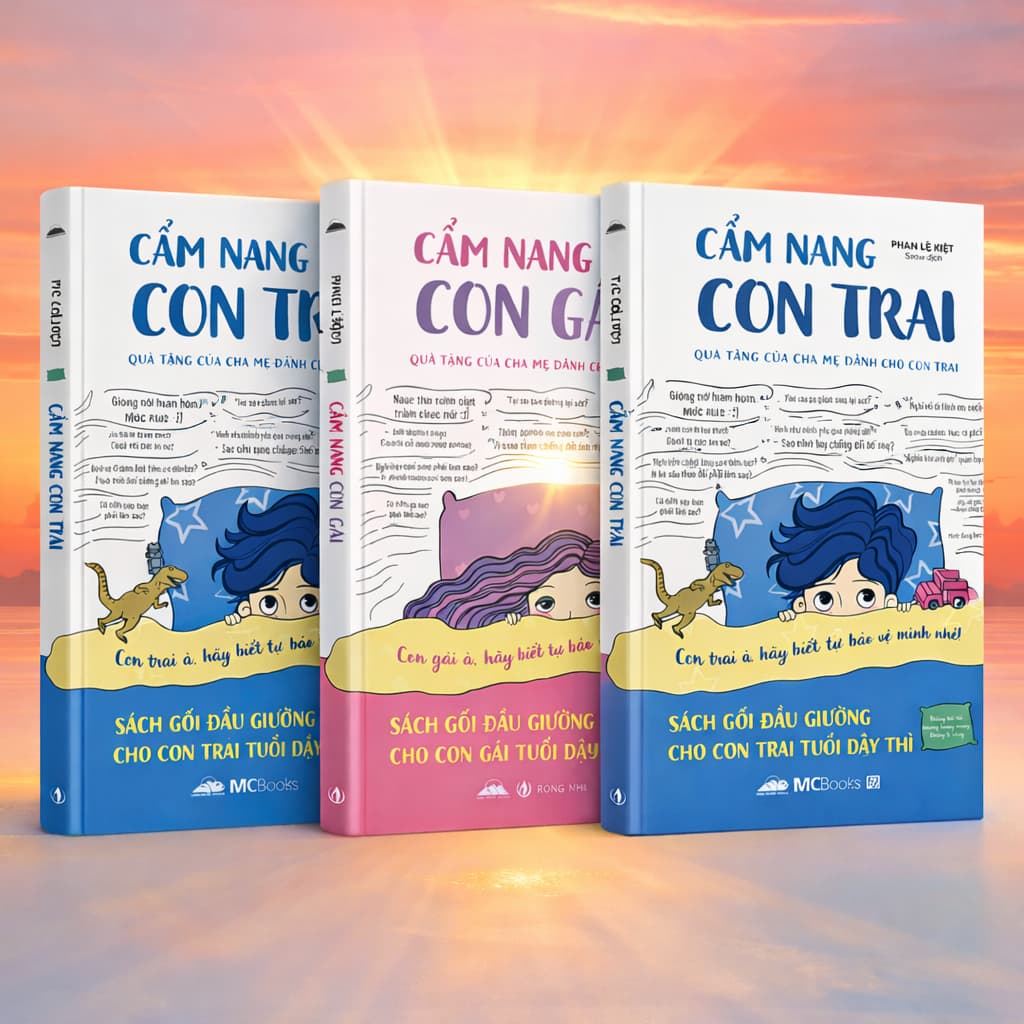 Combo 2 Quyển: Cẩm Nang Con Trai & Cẩm Nang Con Gái - Sách Gối Đầu Giường Cho Con Trai, Con Gái Tuổi Dậy Thì - Gã