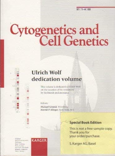 Wolf, Ulrich Dedication (Cytogenetics and Cell Genetics, 1-4)