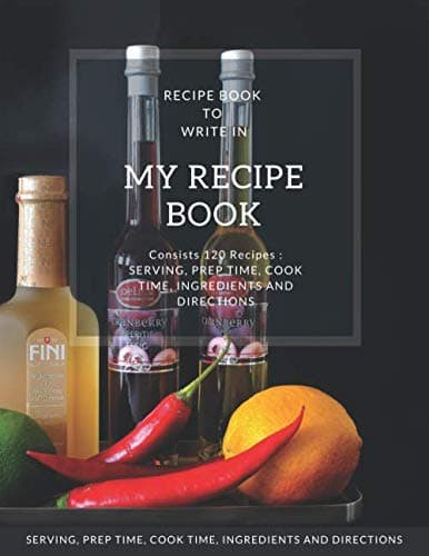 My Recipe Book - Blank Notebook To Write 120 Favorite Recipes In / Large 8.5 x 11 inch - Cream Paper: My Best Recipes & Blank Recipe Book - Blank ... / Notebook For Personalized Recipes (First) - MJ STUDIO DESIGN