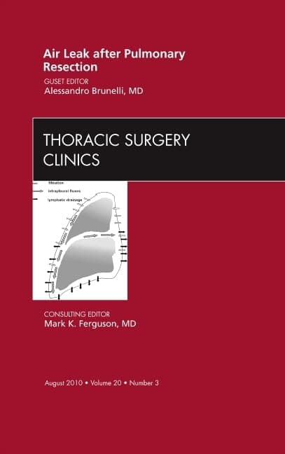 Air Leak after Pulmonary Resection, An Issue of Thoracic Surgery Clinics (Volume 20-3) (The Clinics: Surgery, Volume 20-3) - Alessandro Brunelli MD