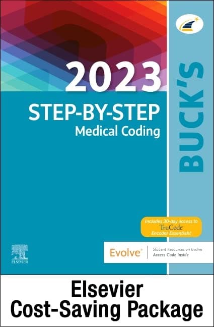 2023 Step by Step Medical Coding Textbook, 2023 Workbook for Step by Step Medical Coding Textbook, Buck's 2023 ICD-10-CM Physician Edition, 2023 HCPCS ... AMA 2023 CPT Professional Edition Package