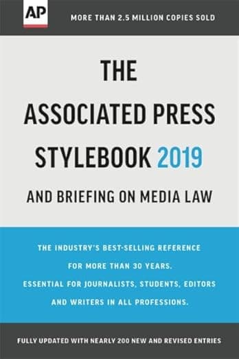 The Associated Press Stylebook 2019: and Briefing on Media Law - The Associated Press