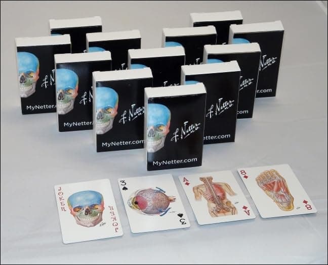 Netter Playing Cards: Netter's Anatomy Art Cards Box of 12 Decks (Bulk) (Netter Basic Science) - Frank H. Netter MD