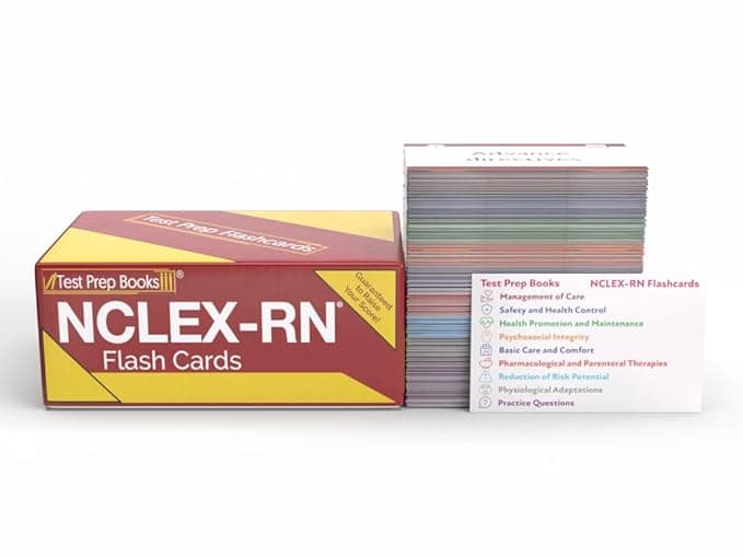 NCLEX RN Examination Prep Study Cards: NCLEX RN Review 2026-2027 with Practice Test Questions [2nd Edition] - TPB Publishing