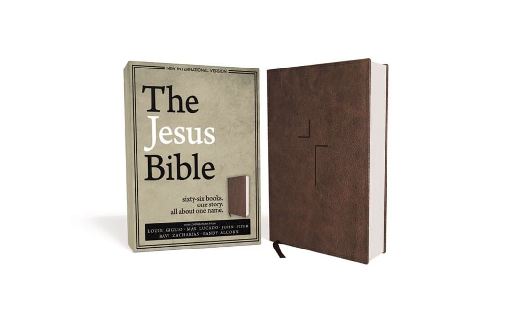 The Jesus Bible, NIV Edition, Leathersoft, Brown - Zondervan