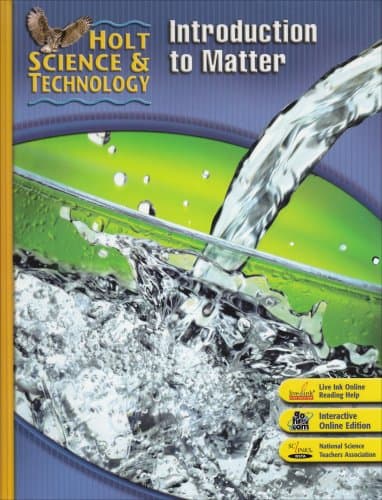 Holt Science And Technology: Introduction to Matter - Holt Rinehart & Winston
