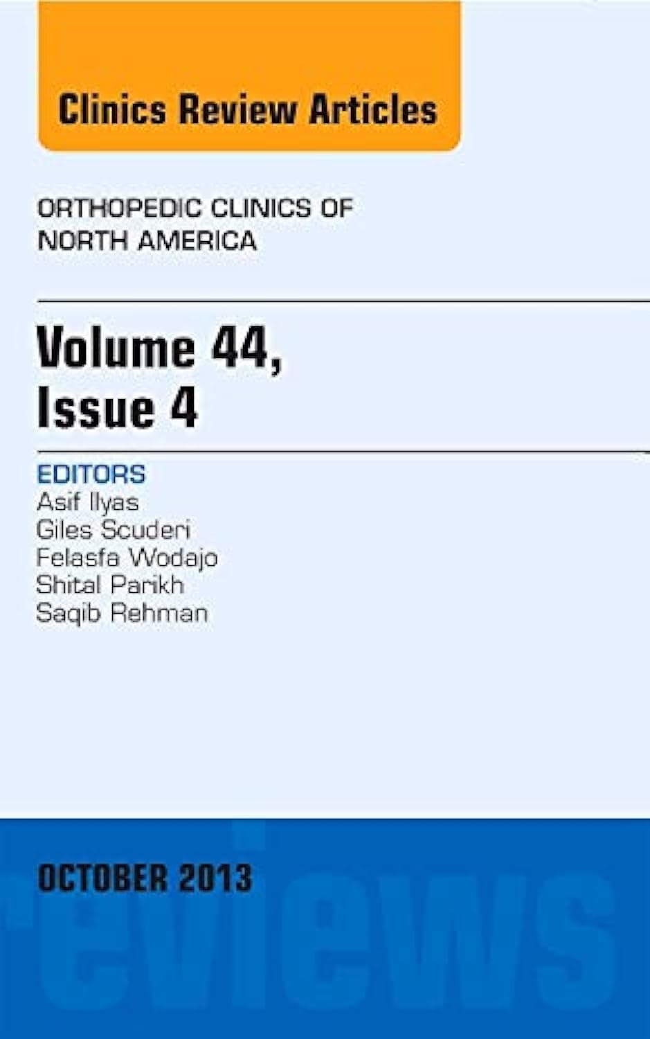 Volume 44, Issue 4, An Issue of Orthopedic Clinics (Volume 44-4) (The Clinics: Orthopedics, Volume 44-4)