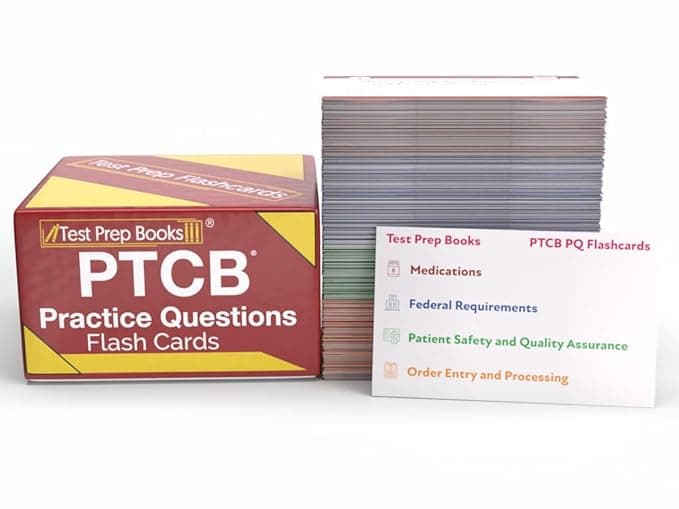 PTCB Exam Practice Question Study Cards 2026-2027: PTCB Prep Practice Test Questions for the Pharmacy Technician Certification [Full Color Cards] - TPB Publishing