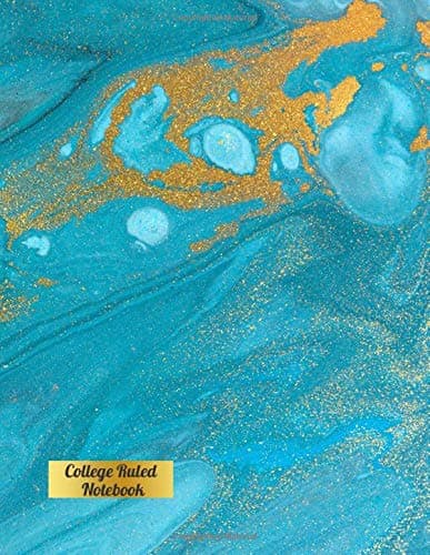 College Ruled Notebook: Marble Notebooks College Ruled, Positive Notebook, Diary, Nice gift for Children, Students, Women, Men, Large ( 8.5 x 11 inches) - Color Marble Notebook