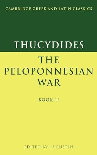 Thucydides: Pelop War Book 2 (Cambridge Greek and Latin Classics) - Thucydides