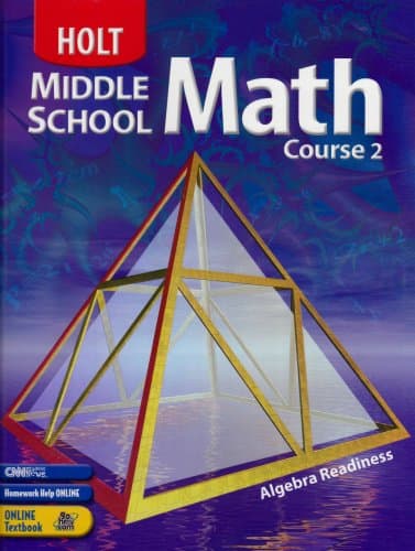 Holt Middle School Math Course 2, Grade 7 Student Textbook - Holt Rinehart & Winston