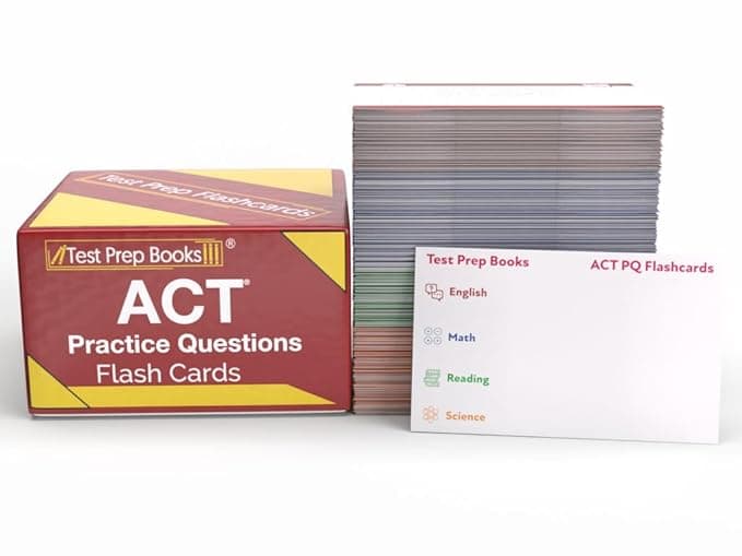ACT Practice Question Study Cards 2026-2027: ACT Prep with Practice Test Questions [Full Color Cards] - TPB Publishing